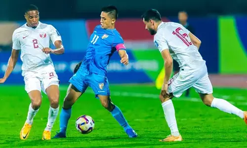 உலகக் கோப்பை கால்பந்து தகுதி சுற்று: இந்திய அணியை எளிதில் வீழ்த்திய கத்தார்