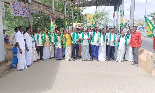 விவசாயிகள் கண்டன ஆர்ப்பாட்டம்