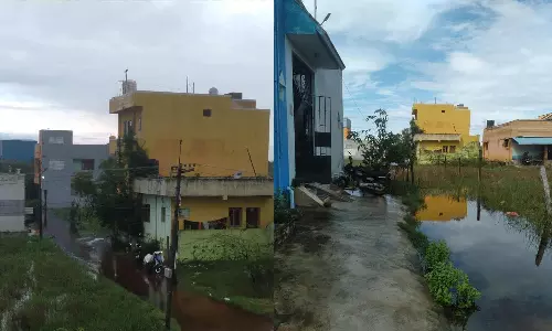 புழல் பகுதியில் கால்வாய் உடைந்து ஊருக்குள் வெள்ளம்: 100 வீடுகளை தண்ணீர் சூழ்ந்ததால் மக்கள் அவதி