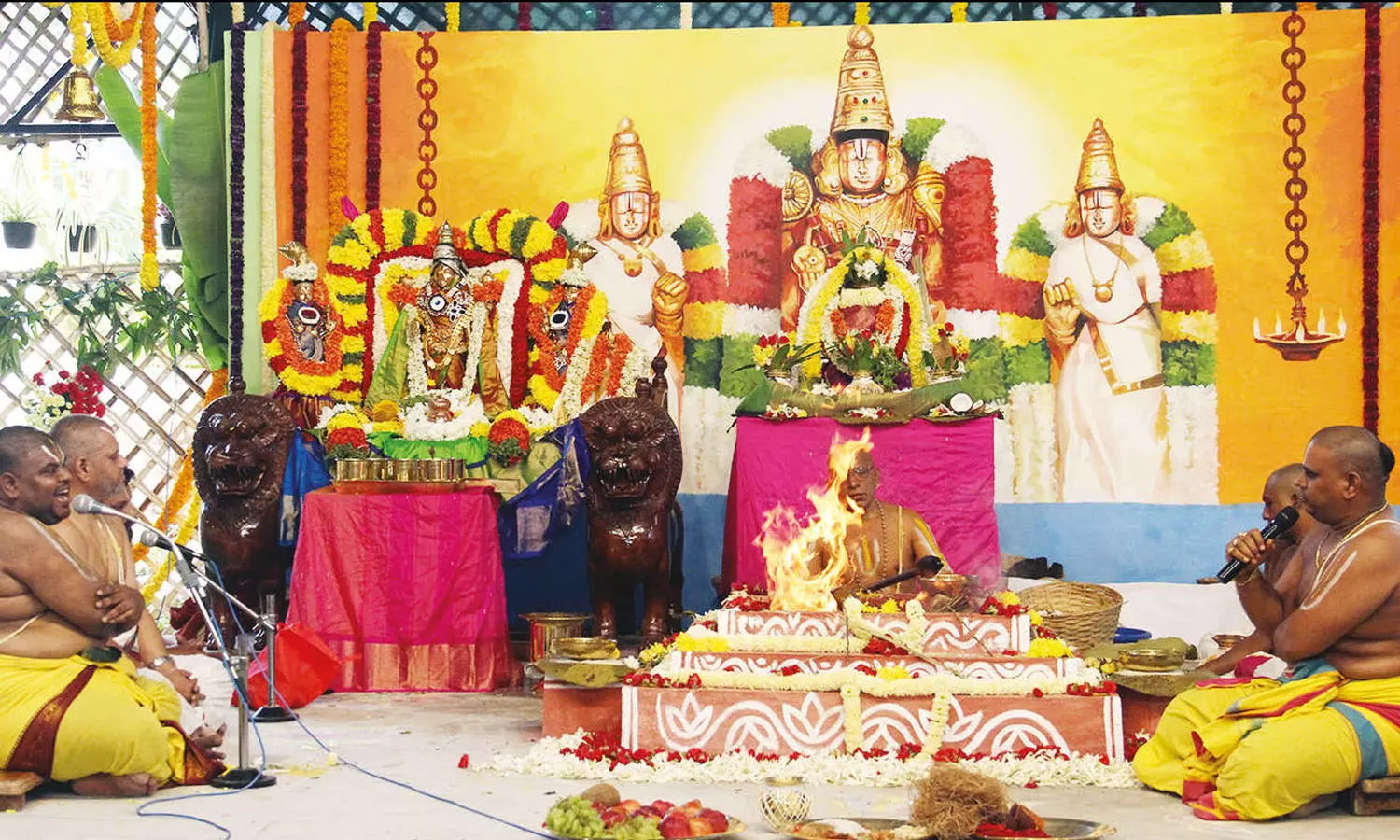 அலிபிரியில், சீனிவாச திவ்ய அனுகிரக ஹோமம் தொடக்கம் அலிபிரியில், சீனிவாச திவ்ய அனுகிரக ஹோமம் தொடக்கம்