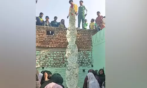 500 ரூபாய் நோட்டுகளால் மாலை செய்து அணிந்த மணமகன்