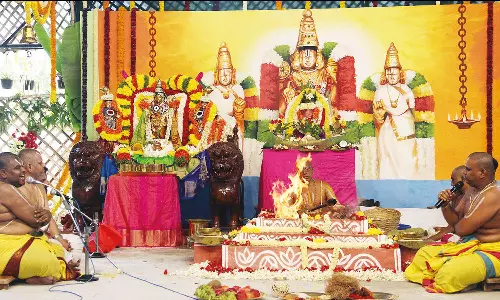 அலிபிரியில், சீனிவாச திவ்ய அனுகிரக ஹோமம் தொடக்கம்