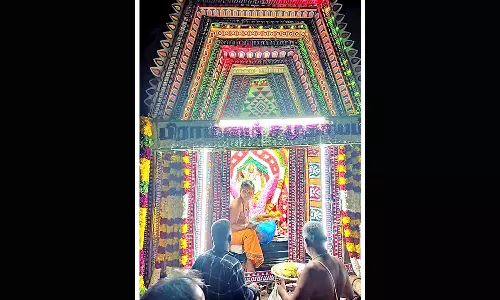 களக்காடு சத்தியவாகீஸ்வரர் கோவிலில் பட்டின பிரவேச விழா