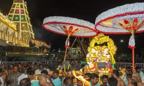 திருமலை மாடவீதிகளில் வலம் வந்த உக்ர சீனிவாசமூர்த்தி