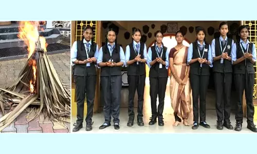 இலஞ்சி பாரத் மாண்டிசோரி பள்ளியில் கார்த்திகை தீபத்திருநாள் கொண்டாட்டம்