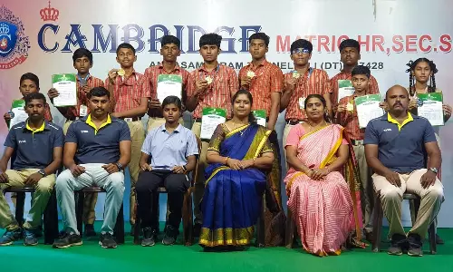 டேக்வாண்டோ போட்டியில் கேம்பிரிட்ஜ் மெட்ரிக் பள்ளி மாணவர்கள் சாதனை