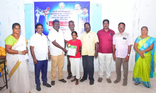 புதுக்கோட்டையில் - பள்ளி மாணவர்களுக்கான டேக்வாண்டோ போட்டி