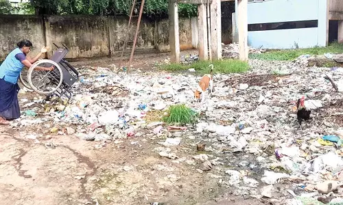 திருத்துறைப்பூண்டி அரசு ஆஸ்பத்திரி வளாகத்தில் குவிந்துள்ள குப்பைகள் அகற்றப்படுமா?