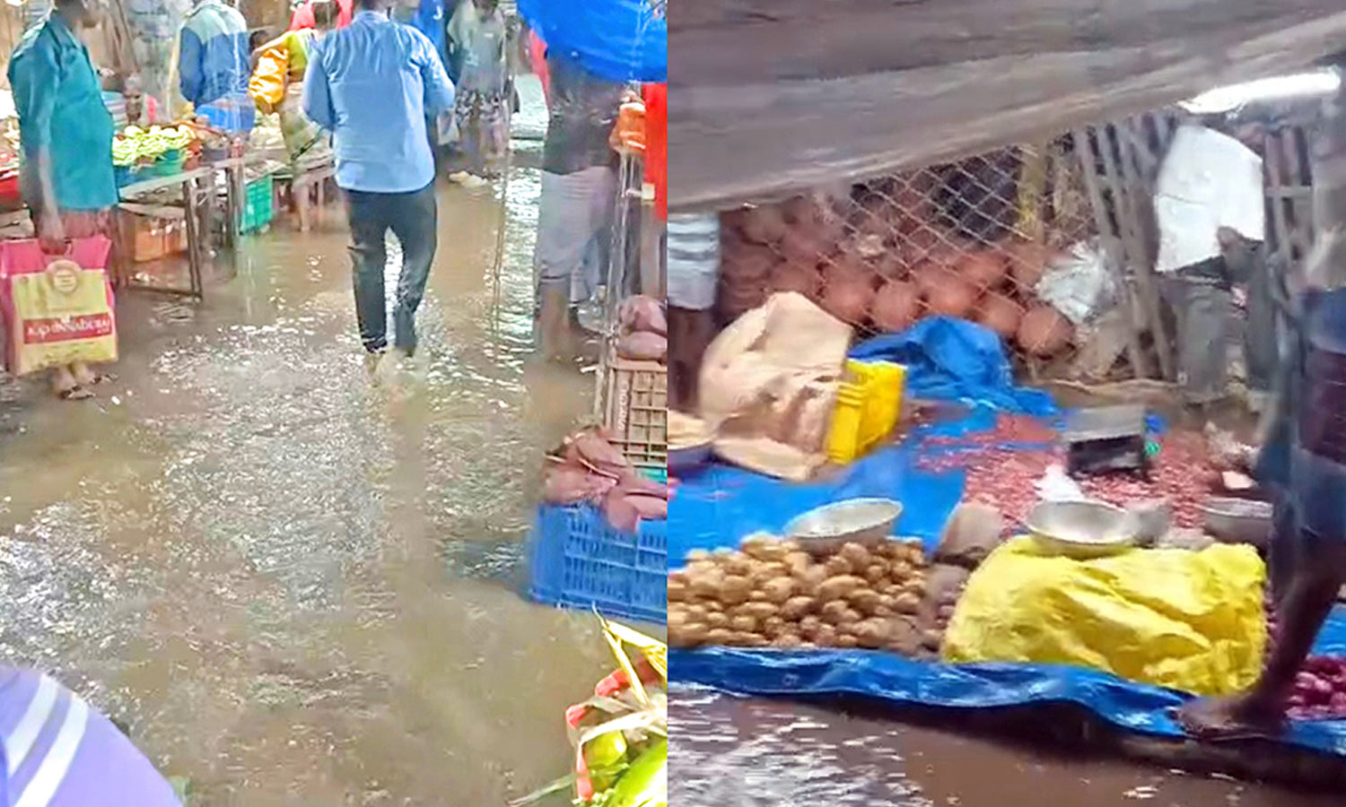 குலசேகரன்பட்டினத்தில் 6 சென்டிமீட்டர் மழை பதிவு: உடன்குடியில் வாரச்சந்தையில் தண்ணீர் புகுந்தது