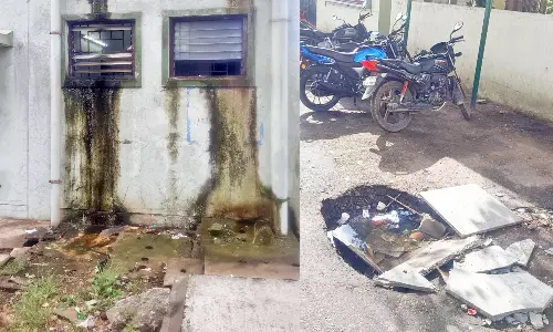 சுகாதார சீர்கேட்டில் சிக்கி தவிக்கும் தருமபுரி அரசு மருத்துவமனை