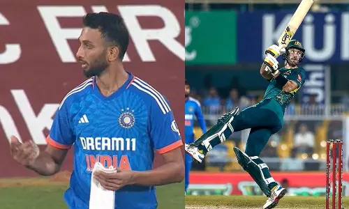 இந்திய அணியின் பந்து வீச்சை பந்தாடிய மேக்ஸ்வெல்- 5 விக்கெட் வித்தியாசத்தில் ஆஸ்திரேலியா வெற்றி