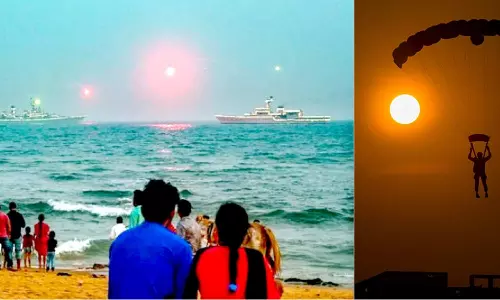 கடற்படை வீரர்களின் சாகச நிகழ்ச்சி