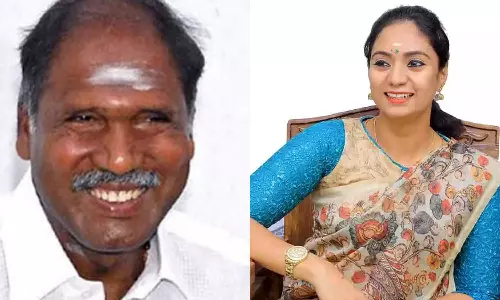 முதலமைச்சர் ரங்கசாமியுடன் சந்திர பிரியங்கா திடீர் சந்திப்பு