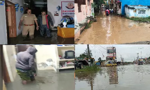 புழல்-ஆவடி, தாம்பரம் சுற்று வட்டார பகுதிகளில் தீவாக மாறிய குடியிருப்புகள்- 1000 வீடுகளை வெள்ளம் சூழ்ந்தது