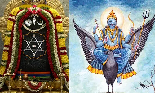 எந்திர வடிவில் காட்சி தரும் சனி பகவான்