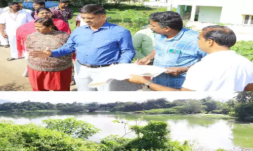 பலவன்சாத்துகுப்பம் ஏரி கரையை பலப்படுத்த கலெக்டர் உத்தரவு