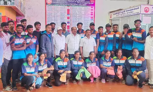 தேசிய கயிறு இழுக்கும் போட்டி புதுவை அணி வீரர்கள் மகாராஷ்டிரா பயணம்