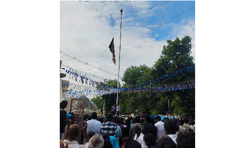 ஈரோடு புனித அமல அன்னை ஆலய தேர்த்திருவிழா கொடியேற்றத்துடன் தொடக்கம்