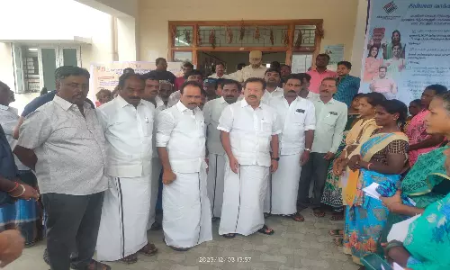 திருவெண்ணைநல்லூர் தாசில்தார் அலுவலகத்தில் முதல்-அமைச்சரின் மருத்துவ காப்பீட்டு திட்டம் அமைச்சர் பொன்முடி ஆய்வு