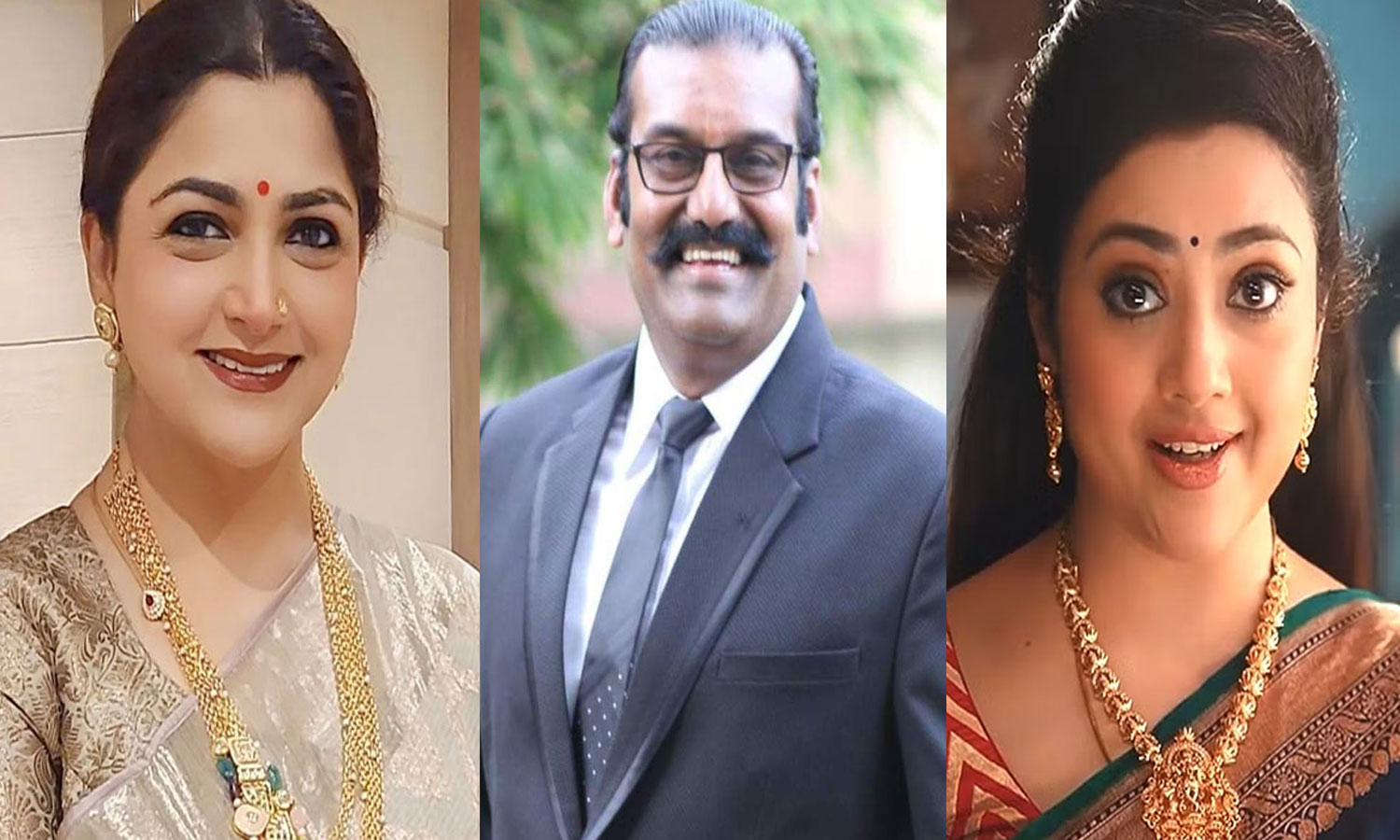 நெப்போலியனுக்கு சர்ப்ரைஸ் வாழ்த்து தெரிவித்த குஷ்பு, மீனா