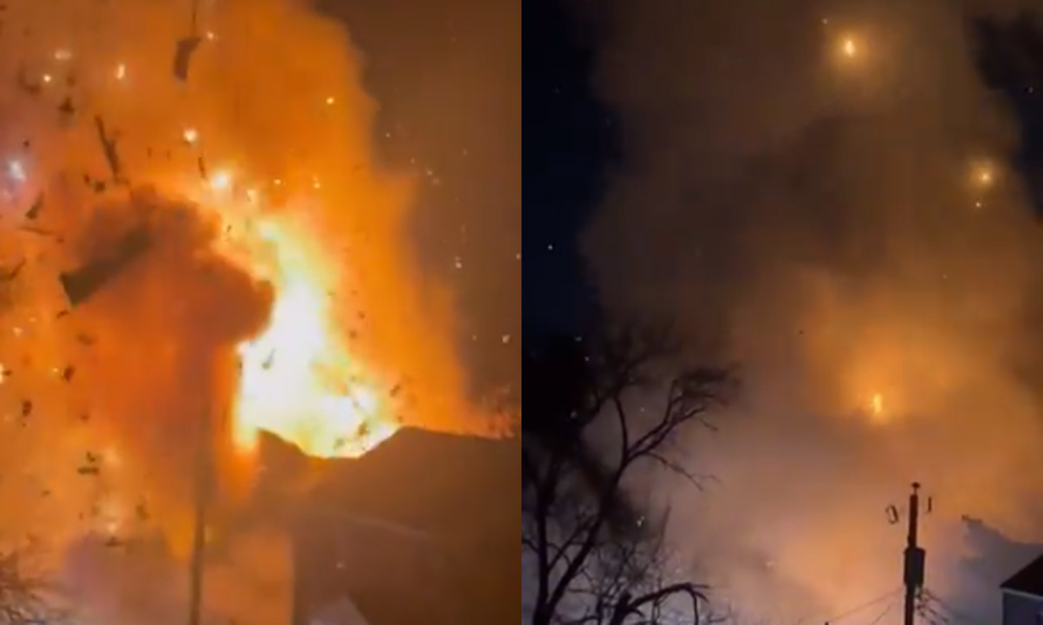 அமெரிக்காவில் பரபரப்பு... போலீசார் சோதனை நடத்த சென்ற வீட்டில் குண்டு வெடித்தது