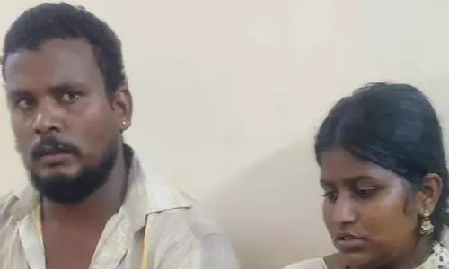 வேடசந்தூர் அருகே நகைக்காக மூதாட்டியை அடித்து கொன்ற தம்பதி கைது