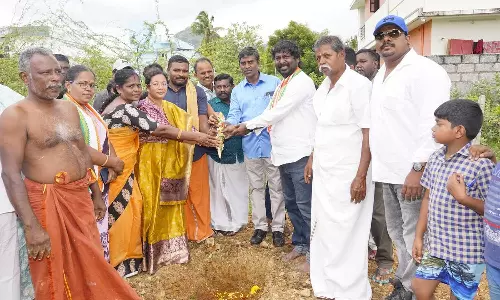 சிறுவர் பூங்கா அமைப்பதற்கான பூமி பூஜையில் கலந்து கொண்ட விஜய் வசந்த் எம்.பி.