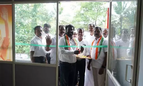 தக்கலை தெற்கு வட்டார காங்கிரஸ் கட்சி அலுவலகத்தை திறந்து வைத்த விஜய் வசந்த் எம்.பி.