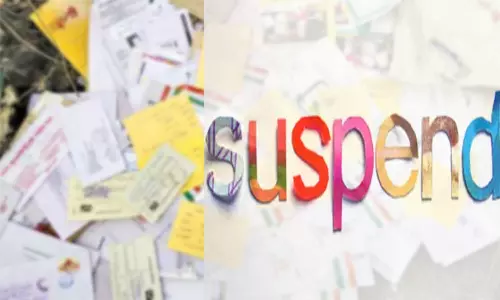 பொதுமக்களுக்கு வந்த தபால்களை வீட்டில் மூட்டை கட்டி வைத்த ஊழியர் சஸ்பெண்டு