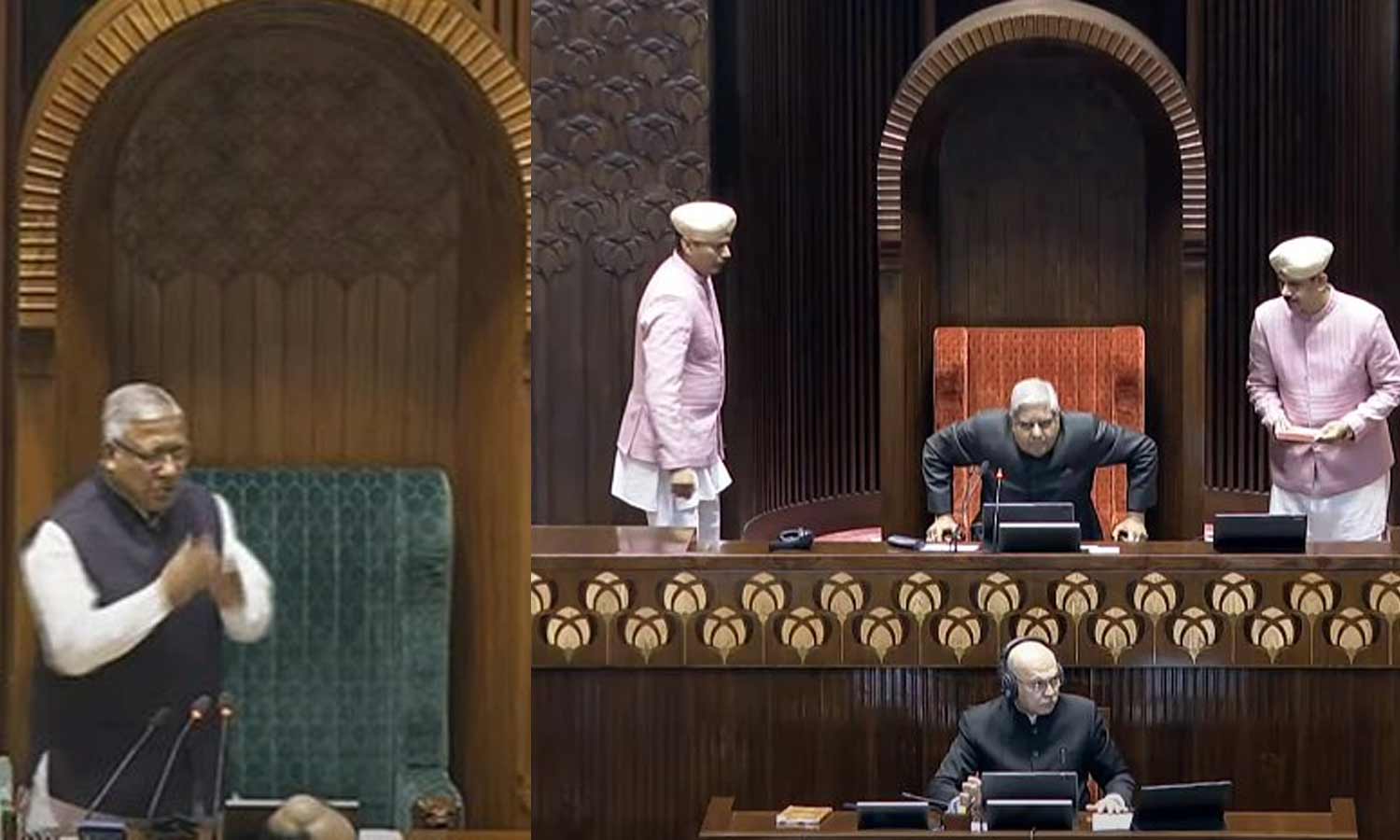 எதிர்க்கட்சிகள் கடும் அமளி: இரு அவைகளும் மதியம் 2 மணி வரை ஒத்திவைப்பு