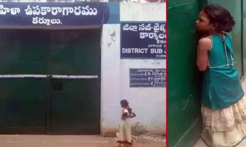 திருட்டு வழக்கில் கைதான தாயை பார்க்க வேண்டுமென ஜெயில் கதவை தட்டி கதறி அழுத 7 வயது சிறுமி