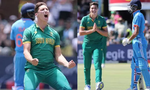 தென் ஆப்பிரிக்கா பந்து வீச்சை சமாளிக்க முடியாமல் 211 ரன்னில் சுருண்டது இந்தியா