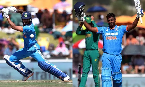 சஞ்சு சாம்சன் அதிரடி சதம்.. தென் ஆப்பிரிக்காவுக்கு 297 ரன்களை இலக்காக நிர்ணயித்தது இந்தியா