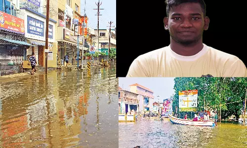 தமிழ் தலைவாஸ் கபடி அணி வீரர் வீடு வெள்ளத்தில் இடிந்தது