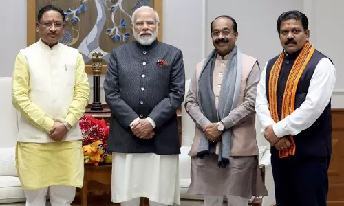 பிரதமர் மோடியுடன் சத்தீஸ்கர் முதல் மந்திரி சந்திப்பு