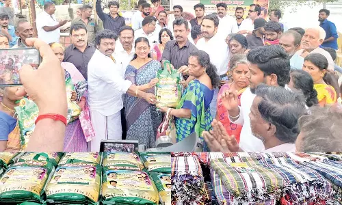 மிச்சாங் புயலால் பாதிக்கப்பட்ட 1000 குடும்பங்களுக்கு நிவாரண உதவிகள்