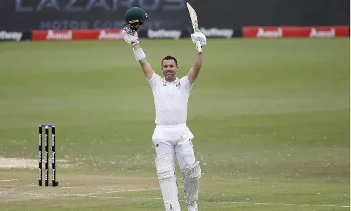 டீன் எல்கர் அசத்தல் சதம்: 2வது நாள் ஆட்ட முடிவில் தென் ஆப்பிரிக்கா 256/5