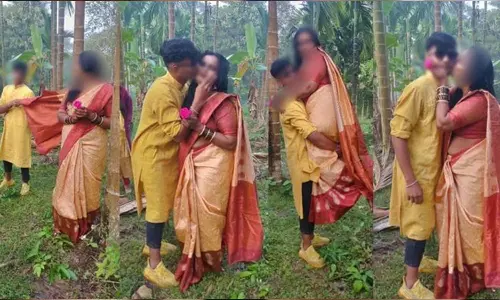 மாணவனுடன் போட்டோ ஷூட் நடத்திய பள்ளி தலைமை ஆசிரியர்: வீடியோ வெளியானதால் சஸ்பெண்டு