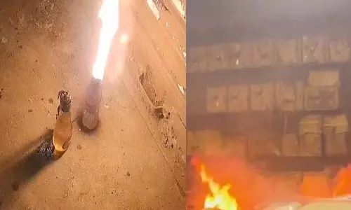 பேக்கரி கடையில் பெட்ரோல் குண்டு வீசிய கும்பல்