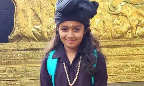 50-வது முறையாக சபரிமலைக்கு யாத்திரை வந்த 10 வயது சிறுமி