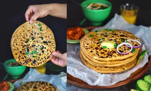 பஞ்சாபி ஸ்டைல் பனீர் ஸ்டஃப்டு பராத்தா