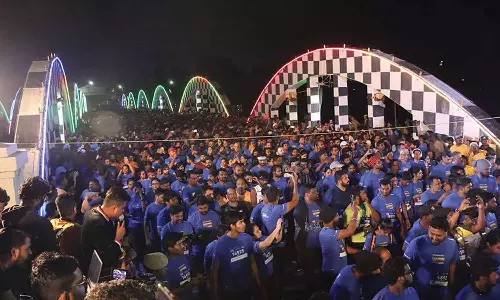 சென்னையில் நடந்த மாரத்தான் ஓட்டத்தில் 22 ஆயிரம் பேர் பங்கேற்பு