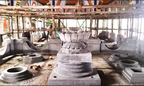 அவினாசி கோவில் கும்பாபிஷேகம்: 80 குண்டங்களுடன் யாகசாலைகள் அமைக்கும் பணி தொடக்கம்