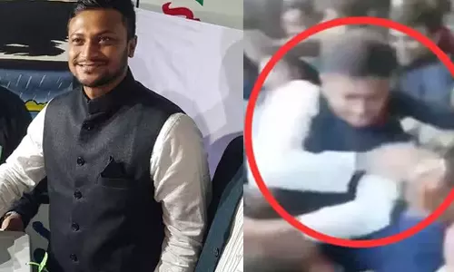 தேர்தலில் வெற்றி: ரசிகருக்கு பளார் விட்ட சாகிப் அல் ஹசன்- வைரலாகும் வீடியோ