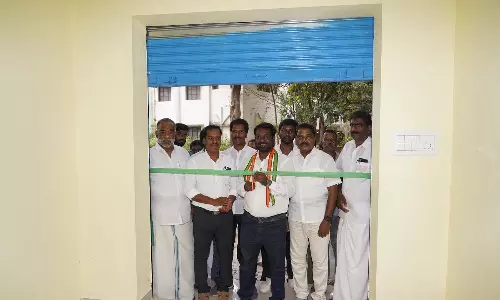 நியாய விலை கடை கட்டிடத்தை விஜய் வசந்த் எம்.பி. திறந்து வைத்தார்