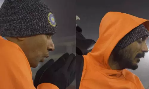 கடும் குளிரில் பயிற்சி செய்யும் இந்திய வீரர்கள்- வைரலாகும் வீடியோ