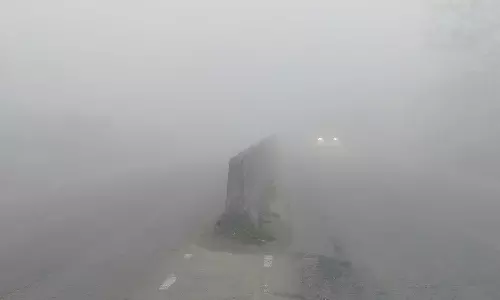 திருவள்ளூர் மாவட்டத்தில் கடும் பனி மூட்டம்... சரக்கு வேன்கள் மோதி 5 பேர் படுகாயம்