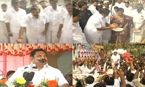 தமிழகம், புதுச்சேரியில் 40 தொகுதிகளில் வெற்றி பெற பாடுபட வேண்டும்- பொங்கல் விழாவில் ஈபிஎஸ் பேச்சு