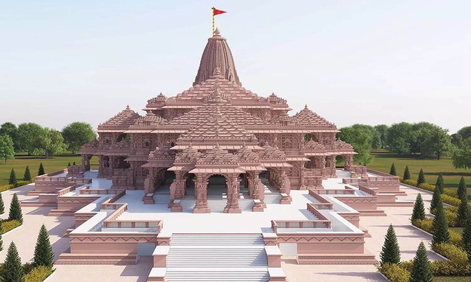 அயோத்தி ராமர் கோவிலில் பிரதிஷ்டை பூஜை தொடங்கியது