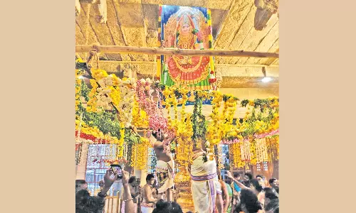 சமயபுரம் மாரியம்மன் கோவில் தைப்பூச திருவிழா கொடியேற்றத்துடன் இன்று தொடங்கியது